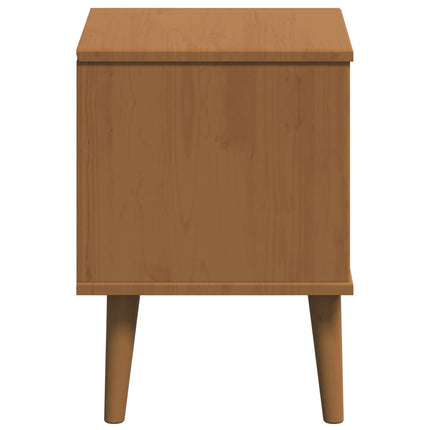 Nattduksbord MOLDE Karamell 40 x 35 x 48 cm Massiv furu