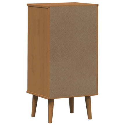 Kommode MOLDE Karamell 40 x 35 x 82 cm Massiv furu