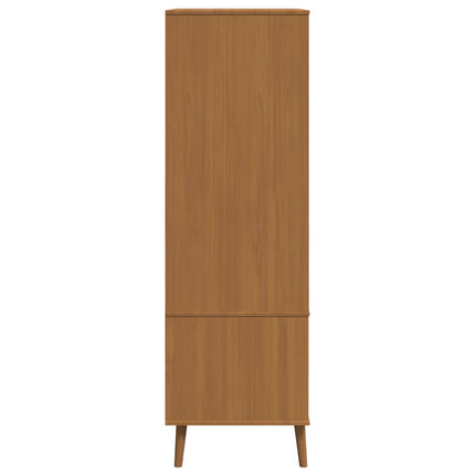 Garderob MOLDE Karamell 90 x 55 x 175 cm Massiv furu