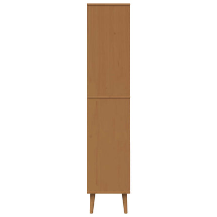 Bokhylla MOLDE 85 x 35 x 170,5 cm Massiv furu Karamell
