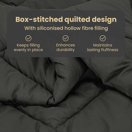 Sommar Duvet 220 x 135 cm Sommar 200 gsm Antracit