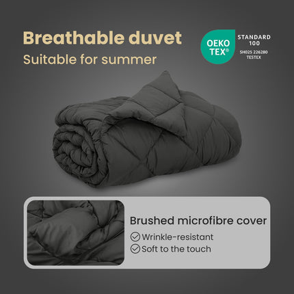 Sommar Duvet 220 x 200 cm Sommar 200 gsm Antracit