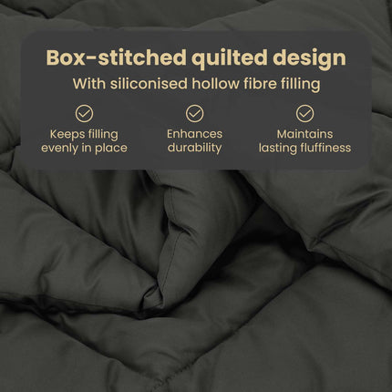 Sommar Duvet 220 x 260 cm Sommar 200 gsm Antracit