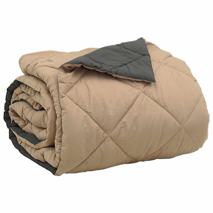 Sommar Duvet Antracit och Taupe 200 x 200 cm Mikrofiber