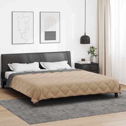 Sommar Duvet Antracit och Taupe 220 x 240 cm Mikrofiber