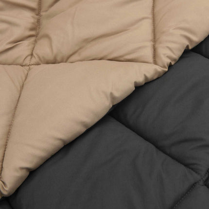 Sommar Duvet Antracit och Taupe 220 x 260 cm Mikrofiber