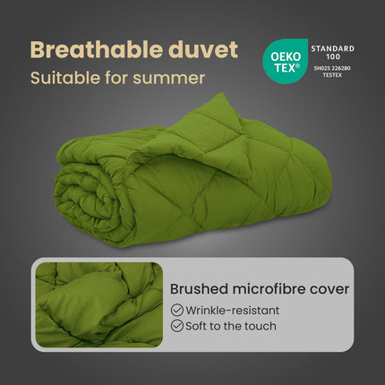 Sommar Duvet 220 x 240 cm Sommar 200 gsm Grön