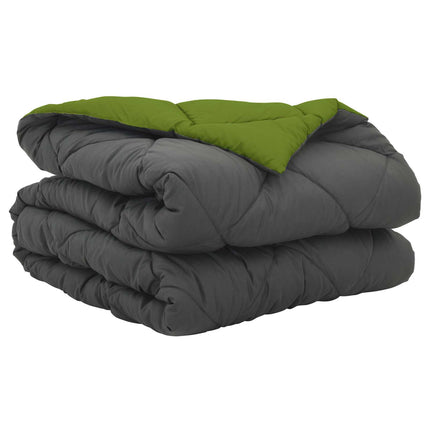 Sommar Duvet Grön och Antracit 200 x 155 cm Mikrofiber