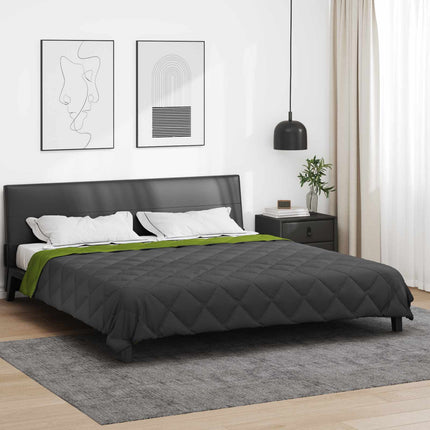 Sommar Duvet Grön och Antracit 200 x 200 cm Mikrofiber