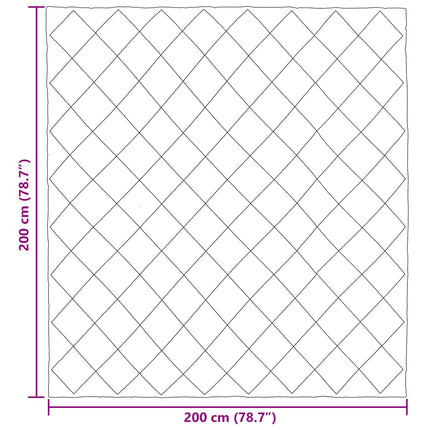Sommar Duvet Grön och Antracit 200 x 200 cm Mikrofiber