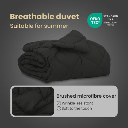 Sommar Duvet 200 x 135 cm Sommar 200 gsm Svart