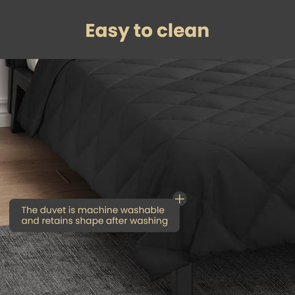 Sommar Duvet 220 x 240 cm Sommar 200 gsm Svart