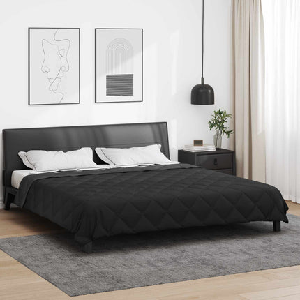 Sommar Duvet Svart och Anthracit 200 x 200 cm Mikrofiber