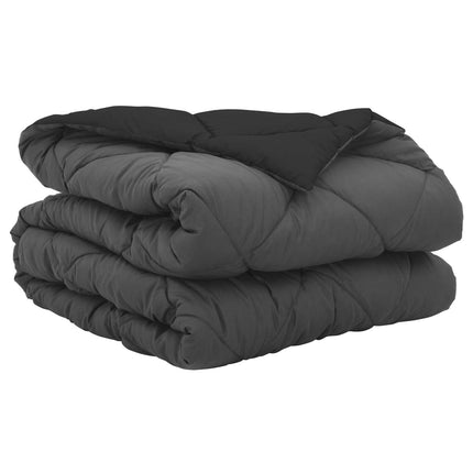 Sommar Duvet Svart och Anthracit 220 x 140 cm Mikrofiber