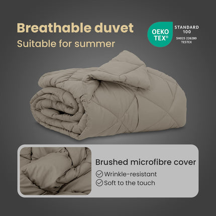Sommar Duvet 200 x 155 cm Sommar 200 gsm Ljusgrå