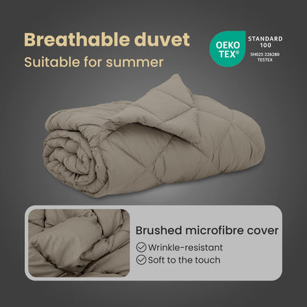 Sommar Duvet 200 x 200 cm Sommar 200 gsm Ljusgrå