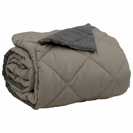 Sommar Duvet Ljusgrå och antracit 240 x 200 cm Mikrofiber