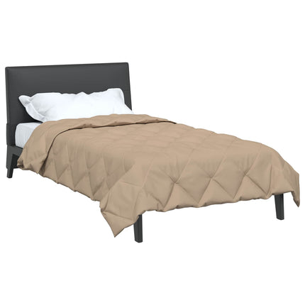 Full Års-Duvet Taupe 135 x 220 cm Mikrofiber