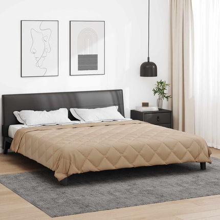 Full Års-Duvet Taupe 220 x 240 cm Mikrofiber