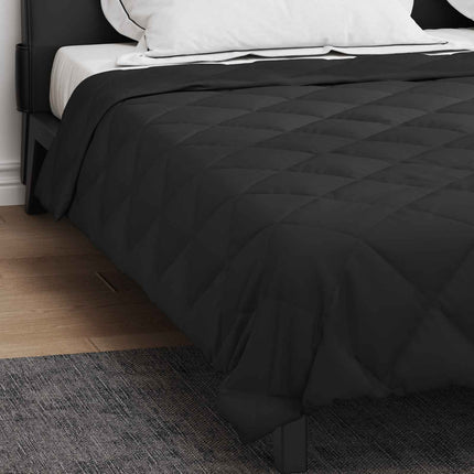 Full Års-Duvet Svart 200 x 200 cm Mikrofiber