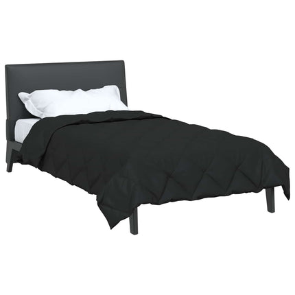 Full Års-Duvet Svart 135 x 220 cm Mikrofiber
