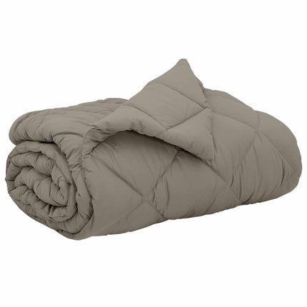 Full Års-Duvet Ljusgrå 220 x 260 cm Mikrofiber
