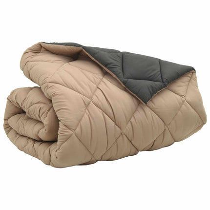 Vinter Täcke Antracit och Taupe 200 x 220 cm Mikrofiber
