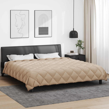 Vinter Täcke Taupe 240 x 260 cm Mikrofiber
