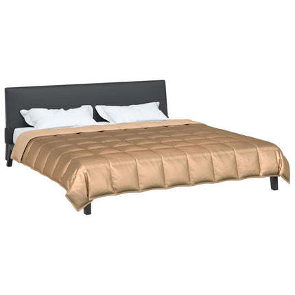 Sommar Duvet Guld 200 x 200 cm Satin och Mikrofiber