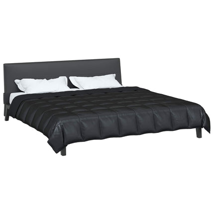 Sommar Duvet Svart 200 x 240 cm Satin och Mikrofiber