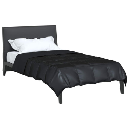 Sommar Duvet Svart 155 x 220 cm Satin och Mikrofiber