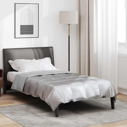 Sommar Duvet Silver 155 x 220 cm Satin och Mikrofiber