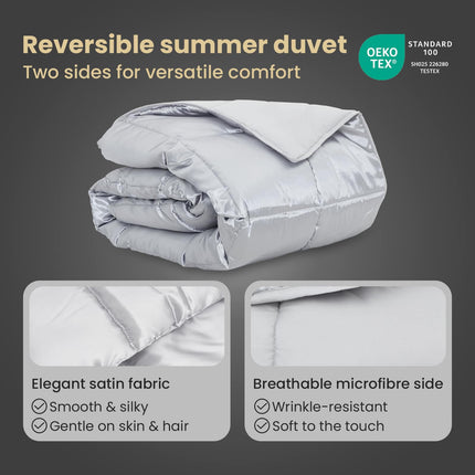 Sommar Duvet 155 x 200 cm 200 gsm Silver