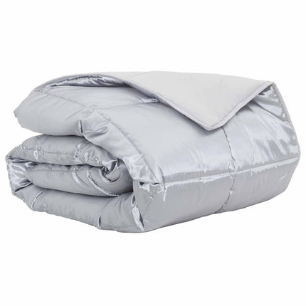 Sommar Duvet Silver 155 x 220 cm Satin och Mikrofiber
