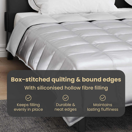 Sommar Duvet Silver 200 x 240 cm Satin och Mikrofiber