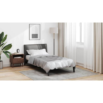 Sommar Duvet Silver 155 x 220 cm Satin och Mikrofiber