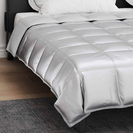 Sommar Duvet Silver 220 x 260 cm Satin och Mikrofiber