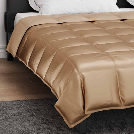 Full Års-Duvet Guld 200 x 200 cm Satin och Mikrofiber