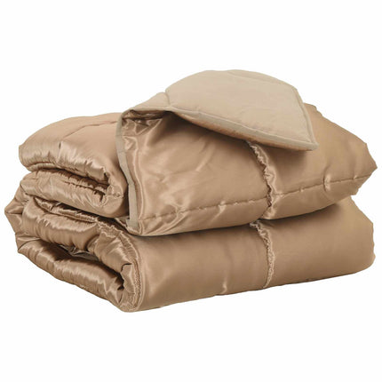 Full Års-Duvet Guld 200 x 200 cm Satin och Mikrofiber