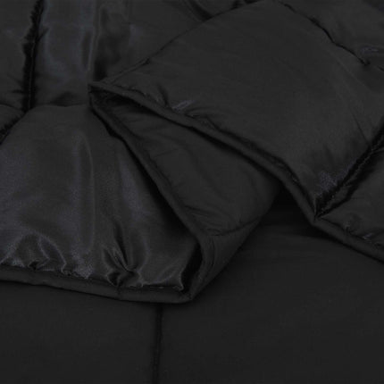 Full Års-Duvet Svart 135 x 200 cm Satin och Mikrofiber