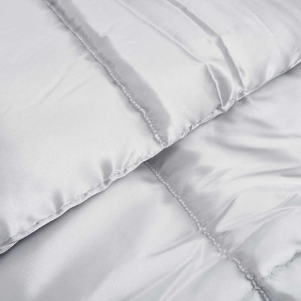 Full Års-Duvet Silver 140 x 220 cm Satin och Mikrofiber
