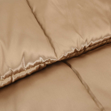 Vinter Täcke Guld 200 x 200 cm Satin och Mikrofiber