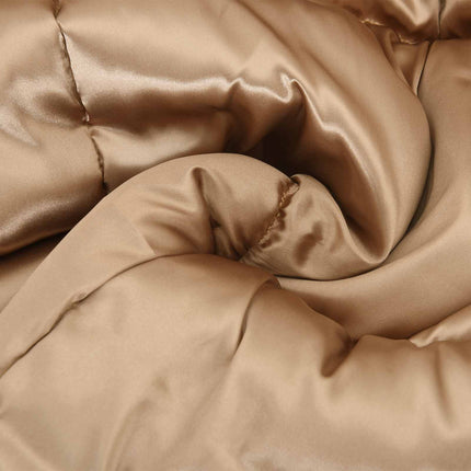 Vinter Täcke Guld 220 x 240 cm Satin och Mikrofiber