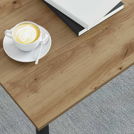 Kaffeebord Artisan Ek 80 x 80 x 45 cm Konstruerat trä