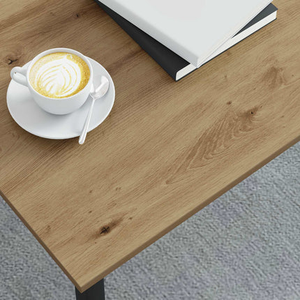 Kaffeebord Artisan Ek 100 x 100 x 45 cm Konstruerat trä