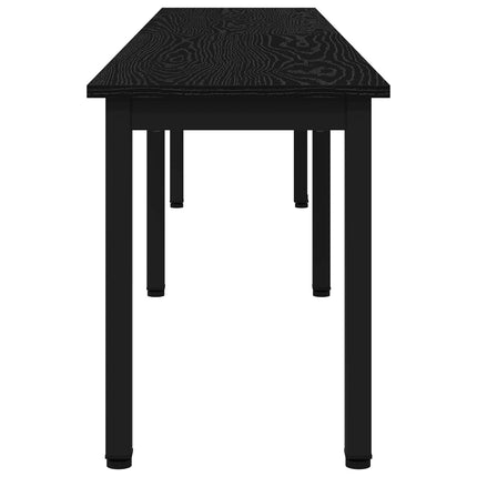 bänk Svart Ek 200 x 35 x 45 cm Konstruerat trä