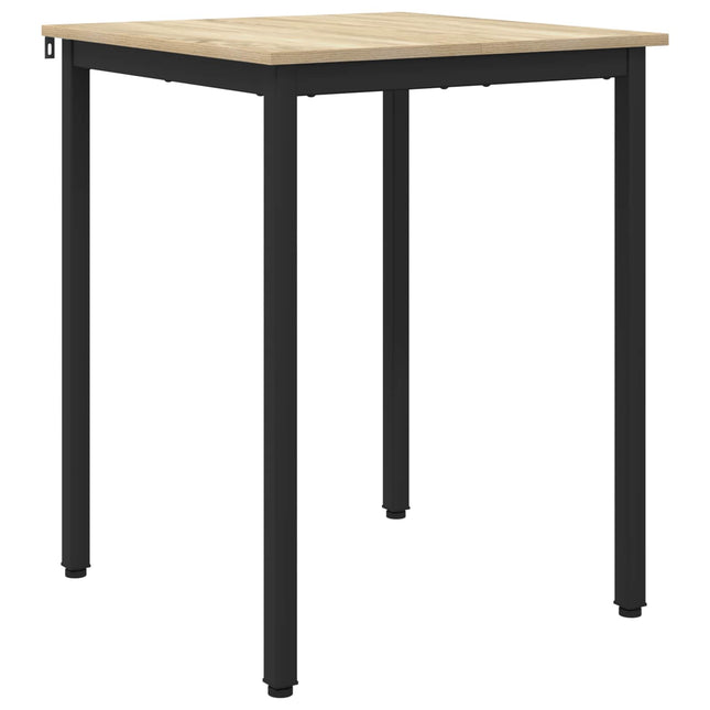 Matbord 60 x 60 x 75 cm METALL Fyrkantig