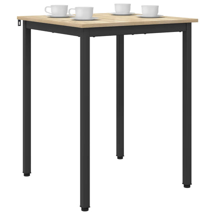 Matbord 60 x 60 x 75 cm METALL Fyrkantig