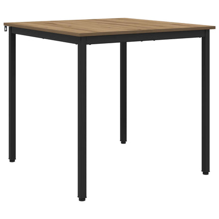 Matbord 80 x 80 x 75 cm METALL Fyrkantig