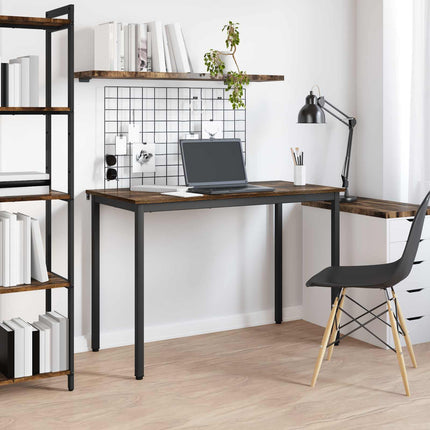 Matbord 110 x 55 x 75 cm Konstruerat trä Rökt ek Rektangulär